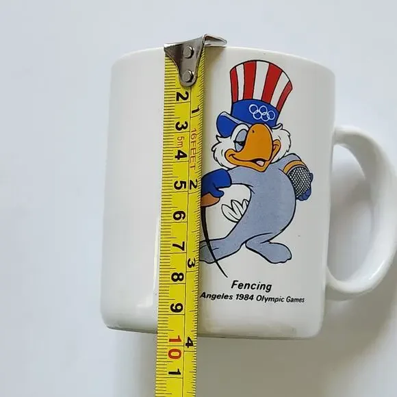 Vintage 80s Sam the Eagle Fencing Mug – 1984 Los Angeles Olympic Games - Picture 10 of 10